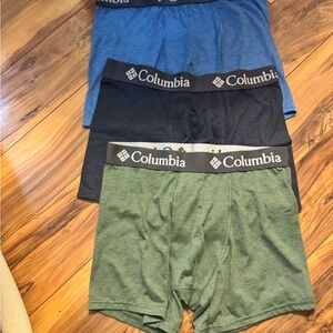 Columbia Men's Boxer Briefs - Blue, Black, and Olive